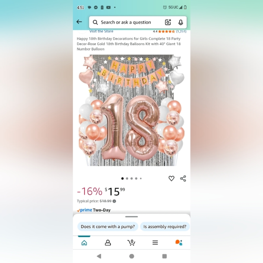 Rose Gold Birthday Party Decoration Set